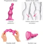 Фаллоимитатор Strap-On-Me Dildo Plug Beads M Framboise Мetallic: Назначение Вагинальные