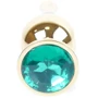 Анальная пробка с кристаллом BOSS of TOYS Boss Series - Jewellery Gold BUTT PLUG Green, BS6400069 фото 8