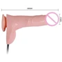 Фаллоимитатор LYBAILE Inflateable Dildo Flesh, 18,8 см: Мошонка Есть