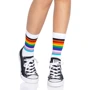 Шкарпетки жіночі в смужку Leg Avenue Pride crew socks Rainbow, 37–43 розмір: Розмір Универсальный