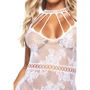 Ажурна сукня-сітка Leg Avenue Lace mini dress with cut-outs White, one size: Розмір Универсальный