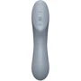 Вакуумный стимулятор с вибрацией Satisfyer Curvy Trinity 3 BlueGrey: Тип и форма Двухсторонние