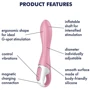 Вібратор точки G Satisfyer Air Pump Vibrator 2: Тип і форма Вибромассажер