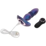 Анальна вібропробка Toy Joy Thrusting Vibr Plug (синій): Наявність вібрації  Есть