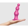 Насадка для страпону Strap-On-Me Dildo Plug Beads Framboise Metallic XL: Тип Нереалистичные