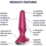 Анальна смарт-пробка Satisfyer Plug-ilicious 2 (малінова): Матеріал Силикон