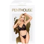 Комплект блетів та стрінгів Penthouse - Double Spice Black M/L: Застосування На тело