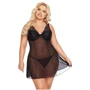 Пеньюар SoftLine Collection Berta, Вlack 3XL