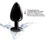 Металлическая анальная пробка с кристаллом Dorcel - Diamond Plug Black L: Особенности С кристаллами