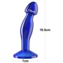 Анальная пробка LoveToy Flawless Clear Anal Plug 6.5" Blue: Тип Анальные пробки