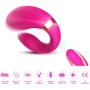 Вибромассажер для пар Boss Series с пультом ДУ - Couple Vibrator Pink USB 9 Function (BS5200030): Длина, см 8.8