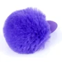 Анальна пробка S з хвостом BOSS of TOYS Boss Series - Silicon PLUG Bunny Tail Purple, BS6400101: Наявність вібрації  Нет