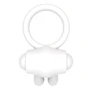 Эрекционное виброкольцо LoveToy Power Clit Cockring, White фото 4