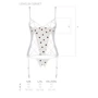 Еротичний комплект Passion LOVELIA CORSET white S / M: Фасон Балконет