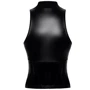 Топ Noir Handmade F324 Glam wetlook top with vinyl corset Вlack, XXL фото 7