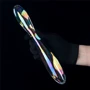 Фалоімітатор LoveToy Twilight Gleam Glass Dildo Double Delight: Мошонка Нет