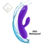 Гибкий вибратор кролик с двумя моторами FeelzToys Lea Rabbit Vibrator Medium Purple: Тип управления Кнопочное