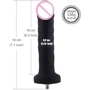 Силиконовый фаллоимитатор для секс-машин Hismith 7.1″ Anal Dildo Black: Наличие вибрации Нет