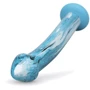 Скляний дилдо Gildo - Ocean Ripple Glass Dildo: Мошонка Нет