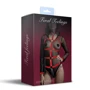 Сбруя с цепью и фиксаторами Feral Feelings Harness with Cuffs Red: Для кого Для женщин