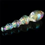 Фалоімітатор LoveToy Twilight Gleam Glow-in-the-dark Glass Dildo Tantalizing Orbs: Діаметр, см 3.8