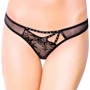 Женские трусики SoftLine - Thongs 2441, M/L (black): Вид Трусы