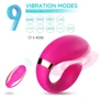 Вібромасажер для пар Boss Series з пультом дистанційного керування - Couple Vibrator Pink USB 9 Function (BS5200030): Тип управління На дистанционном управлении