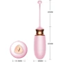 Виброяйцо с подогревом и пультом ДУ - Vibrating Silicone Love EGG USB фото 8