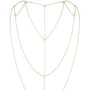 Украшение для спины и декольте Bijoux Indiscrets Magnifique Back and Cleavage Chain - Gold: Применение На тело