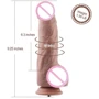 Гибкий фаллоимитатор для секс-машин Hismith 9.25″ Silicone Dildo: Тип Реалистичные