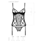 Еротичний комплект Passion LOVELIA CORSET black XXL / XXXL: Фасон Балконет