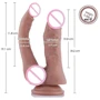 Подвійний фалоімітатор-насадка Hismith 9.8" Double Penetrator Silicone Dildo: Тип Реалистичные