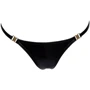 Трусики Noir Handmade P008 Powerwetlook panty with gold clasp Вlack, L: Декор Без декора