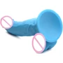 Фаллоимитатор Pop Peckers 7.5" Dildo Blue: Наличие вибрации Нет