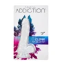 Прозорий фалоімітатор на присосці ADDICTION - Clear Dildo with Balls 7″ + віброкуля: Наявність вібрації  Нет