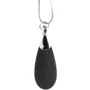 Ожерелье с подвеской вибратором Charmed Vibrating Silicone Teardrop Neckl, 90 см (чёрный)