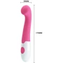 Вибратор для точки G Pretty Love Charles Vibrator Pink: Длина, см 17.2