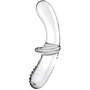 Стеклянный дилдо Satisfyer Double Crystal (Transparent): Наличие вибрации Нет