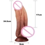 Фалоімітатор LoveToy Dual-Layered Silicone Nature Cock 10" Flesh: Призначення Вагинальные