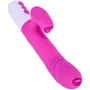 Вібратор BOSS FoxShow Silicone Heating and Thrusting Vibrator Purple