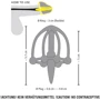 Уретральна вставка з клітинкою для голівки Orion Penis Plug With Glans Cage фото 4