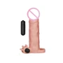 Насадка с вибрацией LoveToy Add Pleasure X-Tender Vibrating Penis Sleeve Flesh Add 2", Flesh