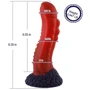 Фаллоимитатор-насадка Hismith 8.35" Curved Silicone Dildo Red Monster Series: Наличие вибрации Нет