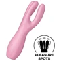 Клиторальный вибратор Satisfyer Threesome 3 Pink с тремя пальчиками: Тип и форма Вибромассажер