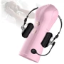 Мастурбатор с вибростимуляцией FOXSHOW Vibrating and Flashing Masturbation Cup Pink USB 7+7 Function, BS6300022 фото 7