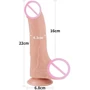 Фаллоимитатор LoveToy Sliding-Skin Dual Layer Dong 8.5" Flesh: Тип Реалистичные