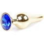 Анальная пробка с кристаллом BOSS of TOYS Boss Series - Jewellery Gold BUTT PLUG Dark Blue, BS6400068 фото 7