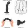 Насадка для страпону Strap-On-Me Dildo Plug P&G Black M: Наявність вібрації  Нет