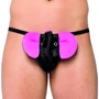 Чоловічі труси SoftLine Thong 4445, S-L (black/pink)