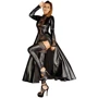 Сукня Noir Handmade F128C Powerwetlook gown coat Вlack, M: Вид Платья